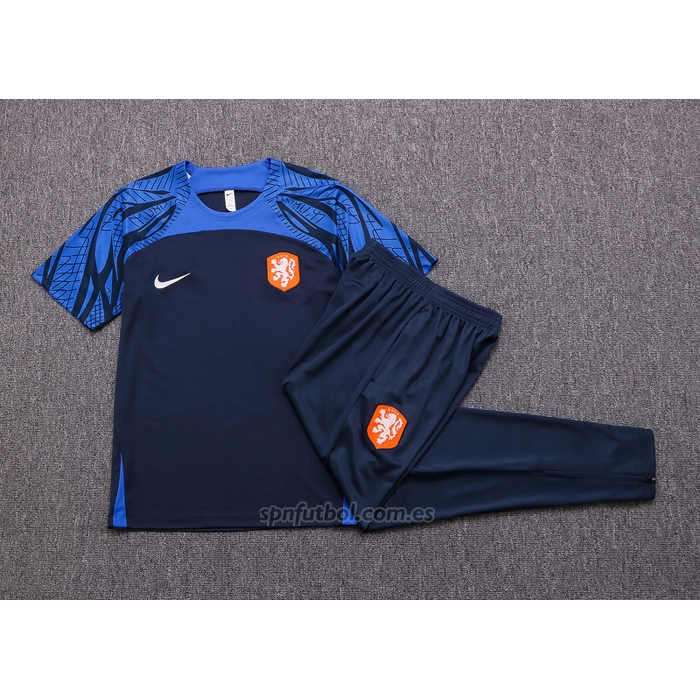 Chandal del Paises Bajos Manga Corta 2022-2023 Azul